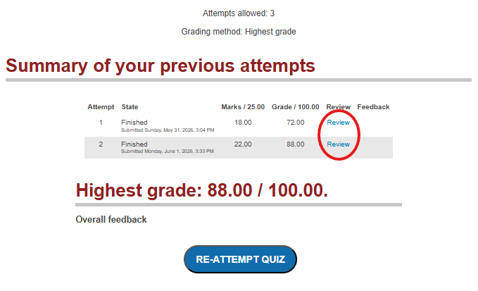 Review link